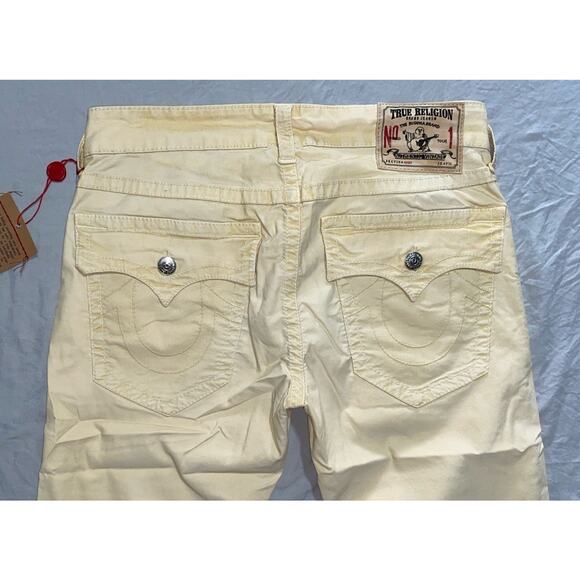 True Religion 'Ricky' Micro Corduroy Flap Pocket Jeans, Pants. Yellow, 33X33.5 - Picture 8 of 8